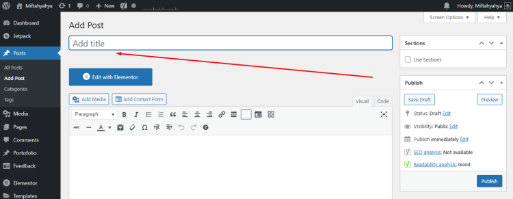 Cara Posting Artikel di WordPress